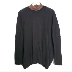 NEW PDR Phisique Du Role Black Turtleneck Oversized Sweater Estimate